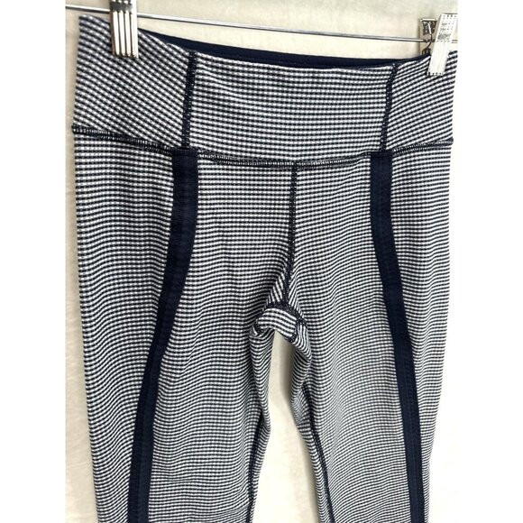 Lululemon Women's Coast To Class Cropped Pants in Gingham Inkwell Size 4 - Picture 4 of 8